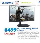 Samsung 24" Curved Gaming Monitor LC24FG70