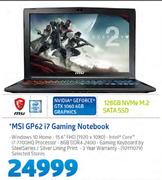 MSI GP62 i7 Gaming Notebook