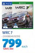 WRC 7 Game For PS4-Each
