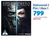 Dishonored 2 PS4 / Xbox 1