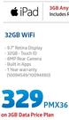 Apple iPad 32GB WiFi-On 3GB Data price Plan