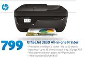 HP Officejet 3830 All In One printer