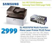 Samsung SL-M2070FW Multi Function Mono Laser Printer Plus Toner
