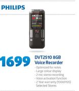 Philips DVT2510 8GB Voice Recorder