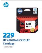 HP 650 Black CZ101AE Cartridge