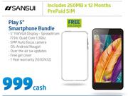 Sansui Play 5" Smartphone Bundle