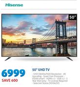 Hisense 50" UHD TV