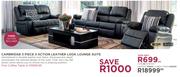 Grafton Everest Cambridge 3 Piece 3 Action Leather Look Lounge Suite