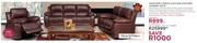 House Of Motani Houston 3 Piece 3 Action Leather Lounge Suite