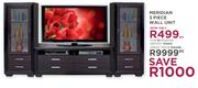 Meridian 3 Piece Wall Unit