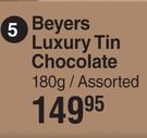 Beyers Luxury Tin Chocolate Assorted-180g