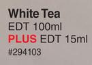 Elizabeth Arden White Tea EDT 100ml Plus EDT 15ml-Per Set