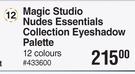 Magic Studio Nudes Essentials Collection Eyeshadow Palette 12 Colours