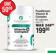 FoodGrown Vitamin B Complex-60 Capsules