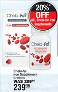 Chela-Fer Iron Supplement-60 Tablets