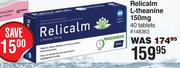 Relicalm L-Theanine 150mg-40 Tablets