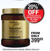Dis-Chem Gold Salmon & Evening Primrose Oil 365 Softgel Capsules