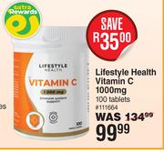 Lifestyle Health Vitamin C 1000mg 100 Tablets