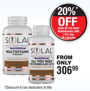 Solal All You Need Multivitamins & 3 Per Day 90 Capsules