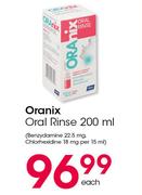 Oranix Oral Rinse-200ml Each