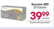 Ibucare-200 20 Tablets-Per Pack