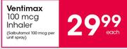 Ventimax 100 mcg Inhaler-Each