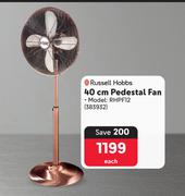 Russell Hobbs 40cm Pedestal Fan RHPF12 383932-Each