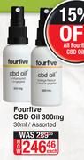 Fourfive CBD Oil 300mg Assorted-30ml Each
