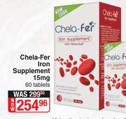 Chela-Fer Iron Supplement 15mg-60 Tablets