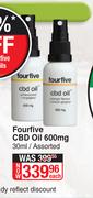 Fourfive CBD Oil 600mg Assorted-30ml Each
