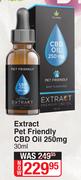 Extract Pet Friendly CBD Oil 250mg-30ml 