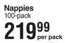 Baby Things Nappies-100 Per Pack