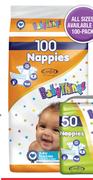 Baby Things Nappies-100 Per Pack