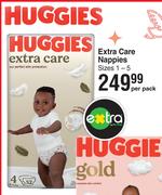 Huggies Extra Care Nappies-Per Pack