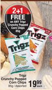 Trigz Crunchy Popped Corn Chips Assorted-85g Each