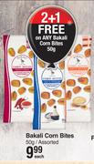Bakali Corn Bites Assorted-50g Each