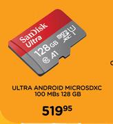 Sandisk Ultra Android Micro SDXC 100MB/s 128GB 