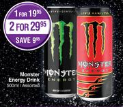 Monster Energy Drink Assorted-For 2 x 500ml