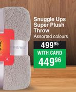 Heat Holders Snuggle Ups Super Plush Throw Assorted Colours