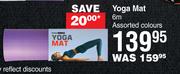 Dis-Chem Living Fit Yoga Mat 6cm Assorted Colours