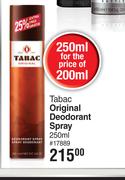 Tabac Original Deodorant Spray-250ml