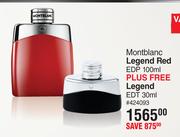 Montblanc Legend Red EDP 100 Plus Free Legend EDT 30ml