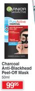 Garnier Pure Active Charcoal Anti Blackhead Peel Off Mask-50ml