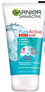 Garnier Pure Active 3 In 1 Clay Wash, Scrub & Mask-150ml