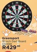 Greensport 18 Inch Dart Board GSDB88