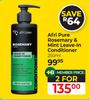 Afri Pure Rosemary & Mint Leave-In Conditioner-For 2 x 250ml