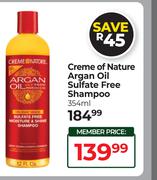Creme Of Nature Argan Oil Sulfate Free Shampoo-354ml