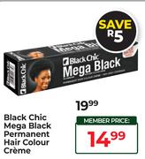Black Chic Mega Black Permanent Hair Colour Creme