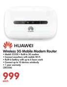 Huawei Wireless 3G Mobile Modem Router E5330