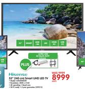 Hisense 55" (140cm) Smart UHD LED TV 55N3000UW